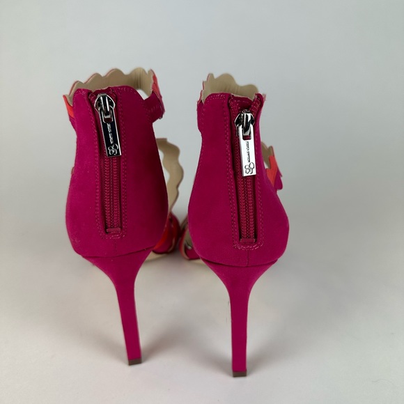Jessica Simpson Raspberry and tangerine high heel. Size 8.5 - Picture 2 of 4